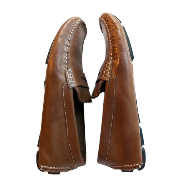 COLE HAAN Howland Shoes Mens 8M Brown Penny Loafers Driving Moccasin Preppy - Picture 6 of 10